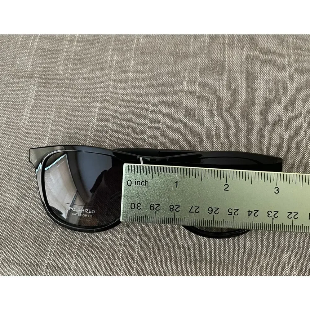 New ECO Spruce Mens Polarized Black Square Sunglasses